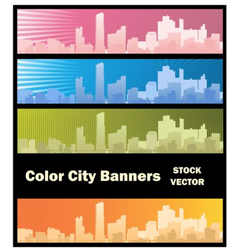 Stadt Banner vektor