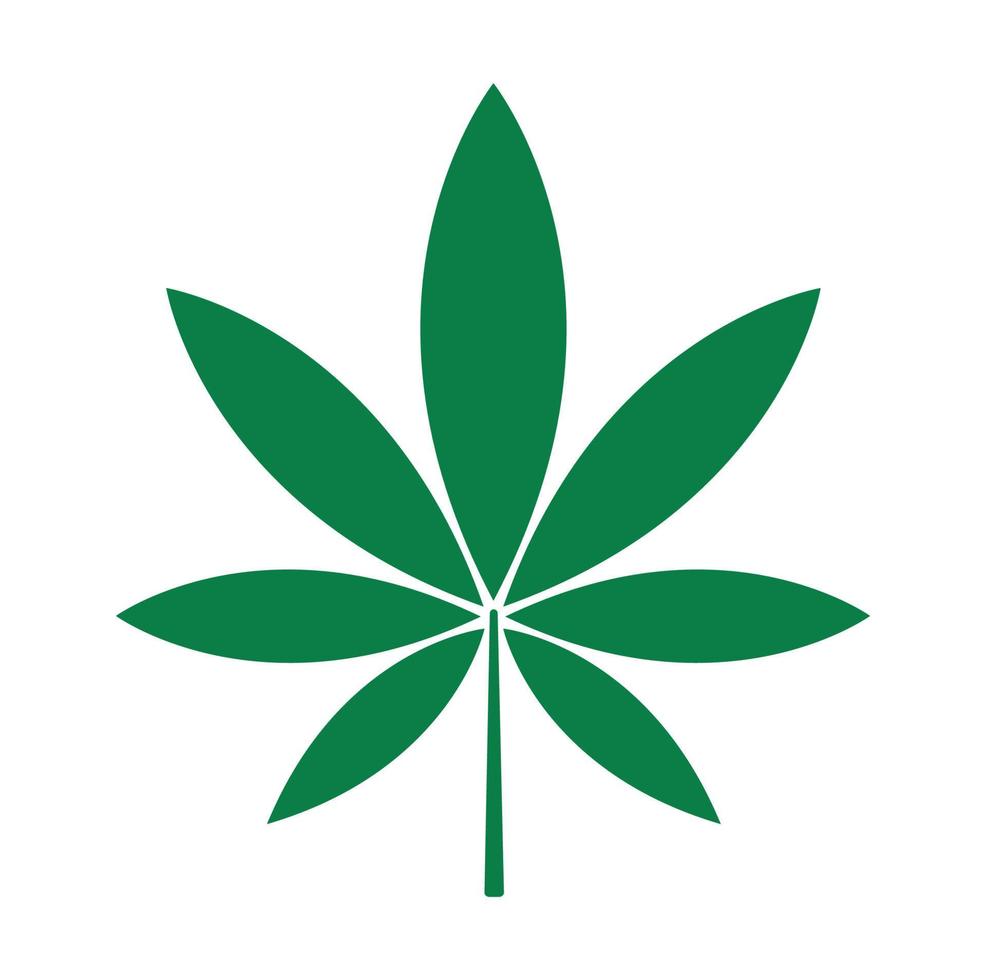 marijuana blad symbol vektor