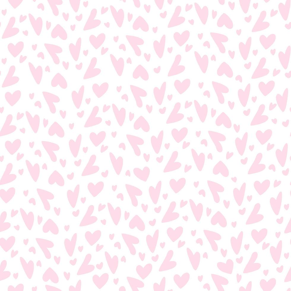 süße Herzen nahtlose Muster für Textilien, Valentinstag Hintergrund vektor