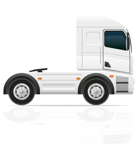stor lastbil traktor för transport last vektor illustration