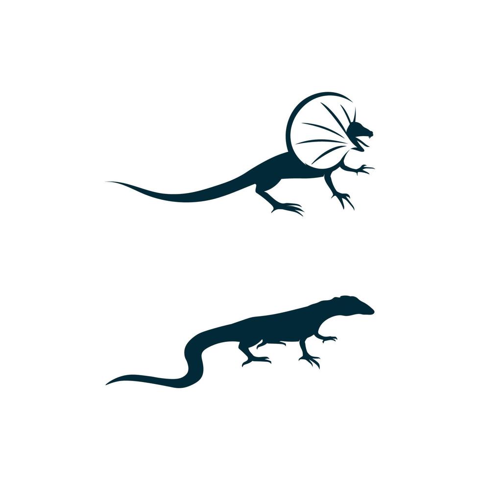 djur vektor ödla salamander gecko krokodil och reptiler design logotyp