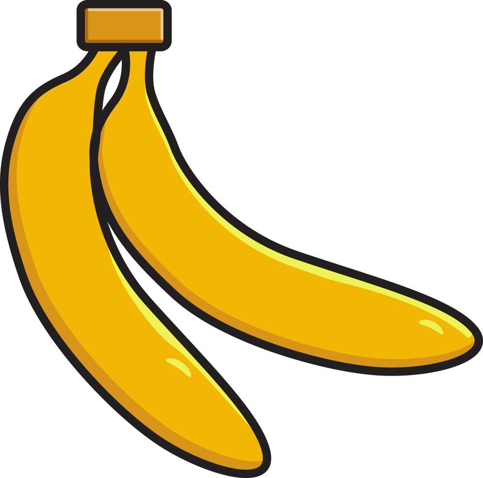 süße Banane, gelbes Bananenvektordesign vektor