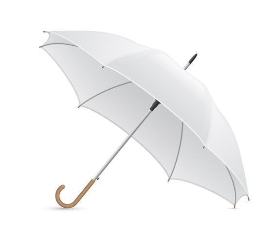 vit paraply vektor illustration