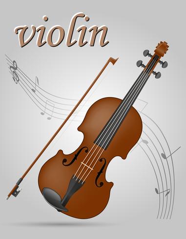 vuolin musikinstrument stock vektor illustration