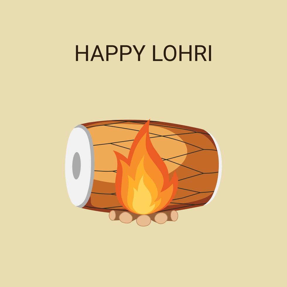 Illustration Vektorgrafik von Happy lohri vektor