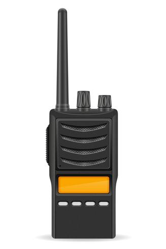 Walkie-Talkie-Kommunikation Funkvektorillustration vektor