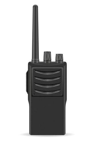 walkie-talkie kommunikationsradio vektor illustration