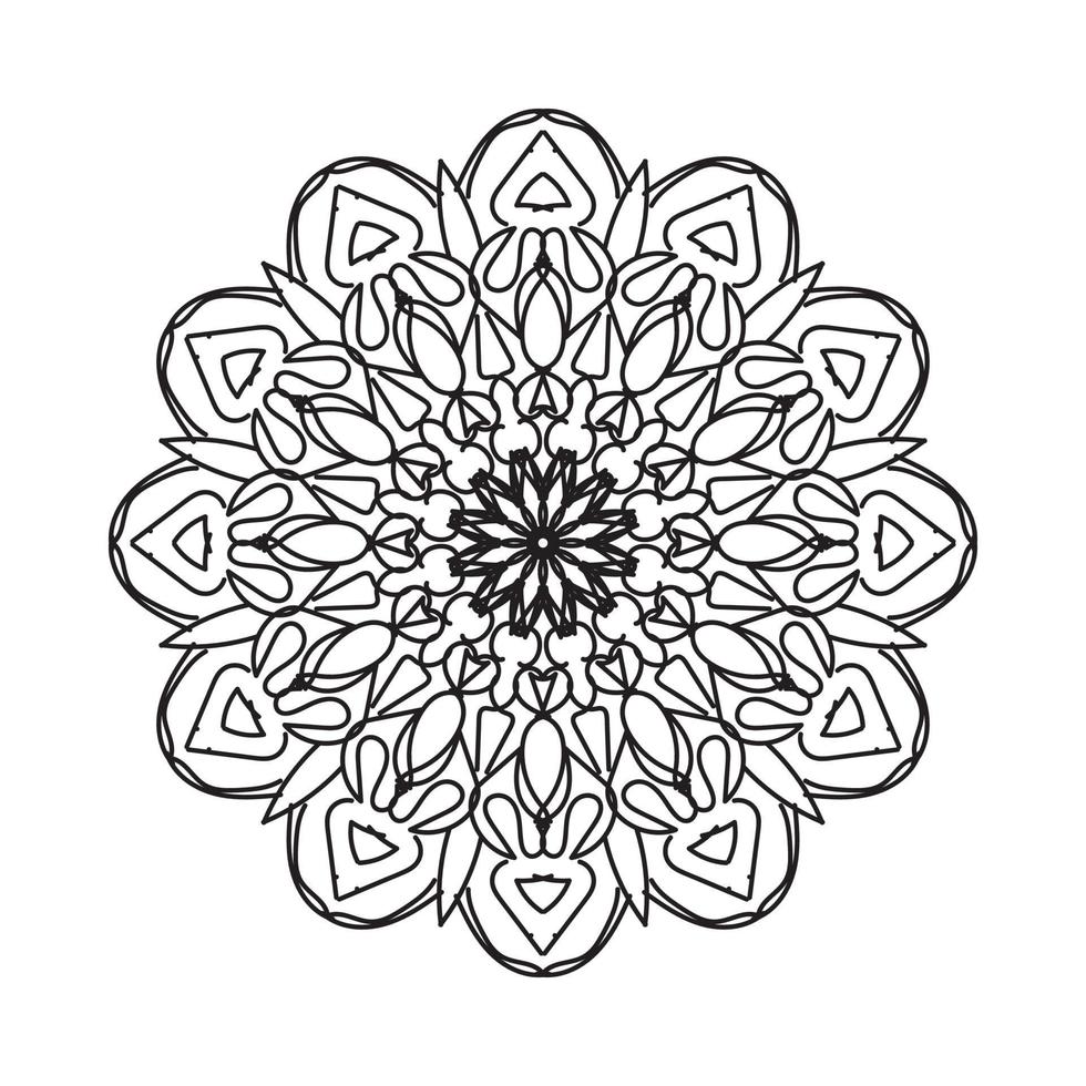 handgezeichnetes Mandala. Dekoration in ethnisch orientalischem Gekritzelornament vektor