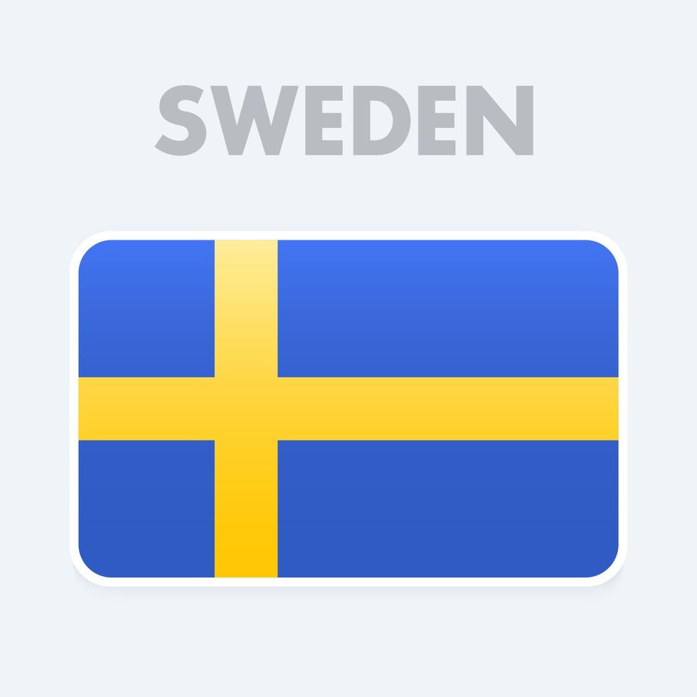 sverige flagga vektorillustration vektor