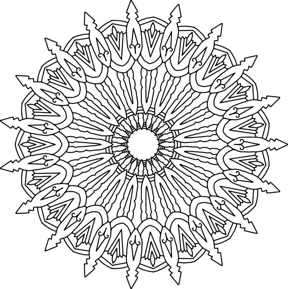 Mandala Art Design, Mehndi, Tattoo, Royal Vintage, Hochzeitsdesign vektor