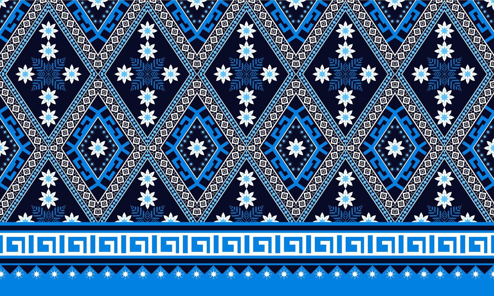 geometrische ethnische orientalische nahtlose Muster traditionelles Design für Hintergrund, Teppich, Tapete, Kleidung, Verpackung, Batik, Stoff, Vektorillustration. Stickerei-Stil. vektor