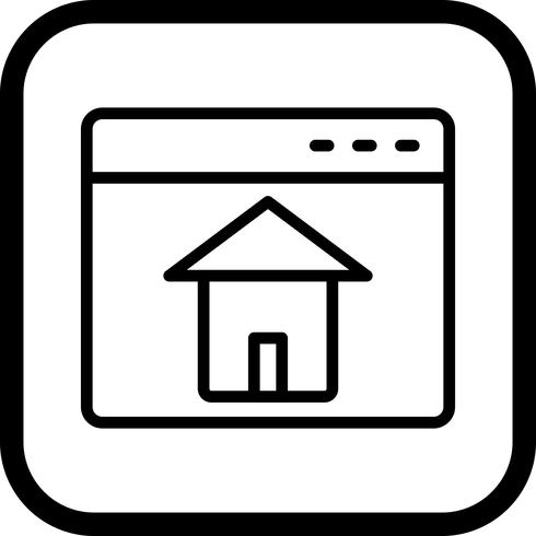 Homepage-Icon-Design vektor