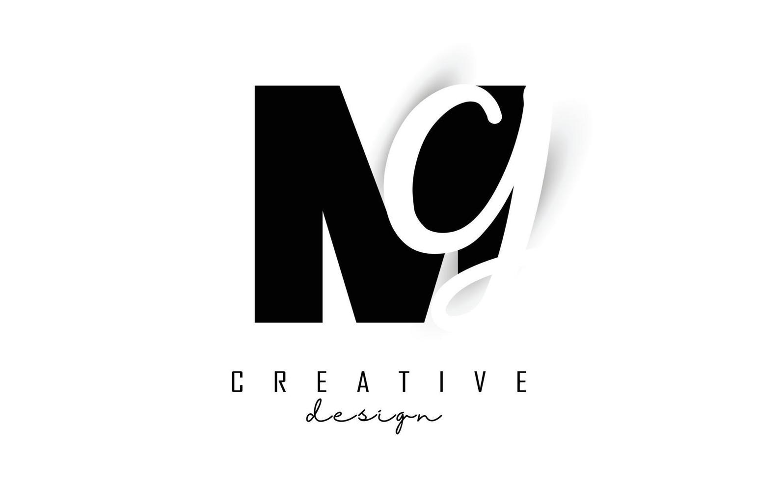 Buchstaben mg Logo mit minimalistischem Design. Buchstaben m und g mit geometrischer und handgeschriebener Typografie. vektor