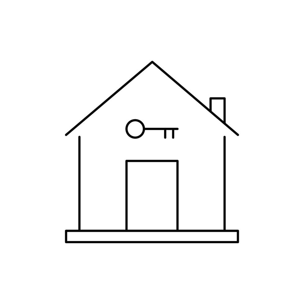 Symbol für den Kauf und Verkauf von Immobilien vektor