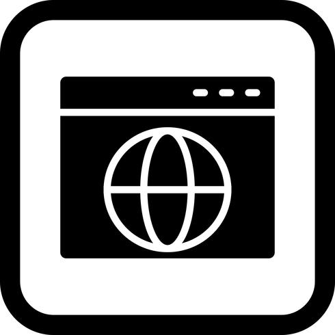 Browser-Icon-Design vektor