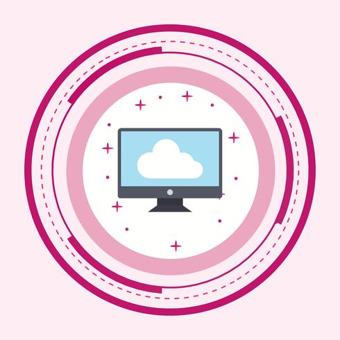 Verbunden mit Cloud Icon Design vektor