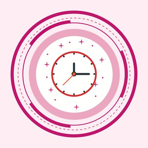 Uhr-Icon-Design vektor