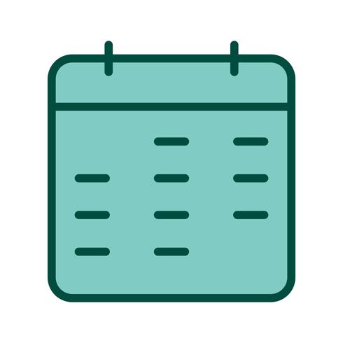 Kalender Icon Design vektor