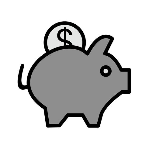 Sparschwein-Icon-Design vektor