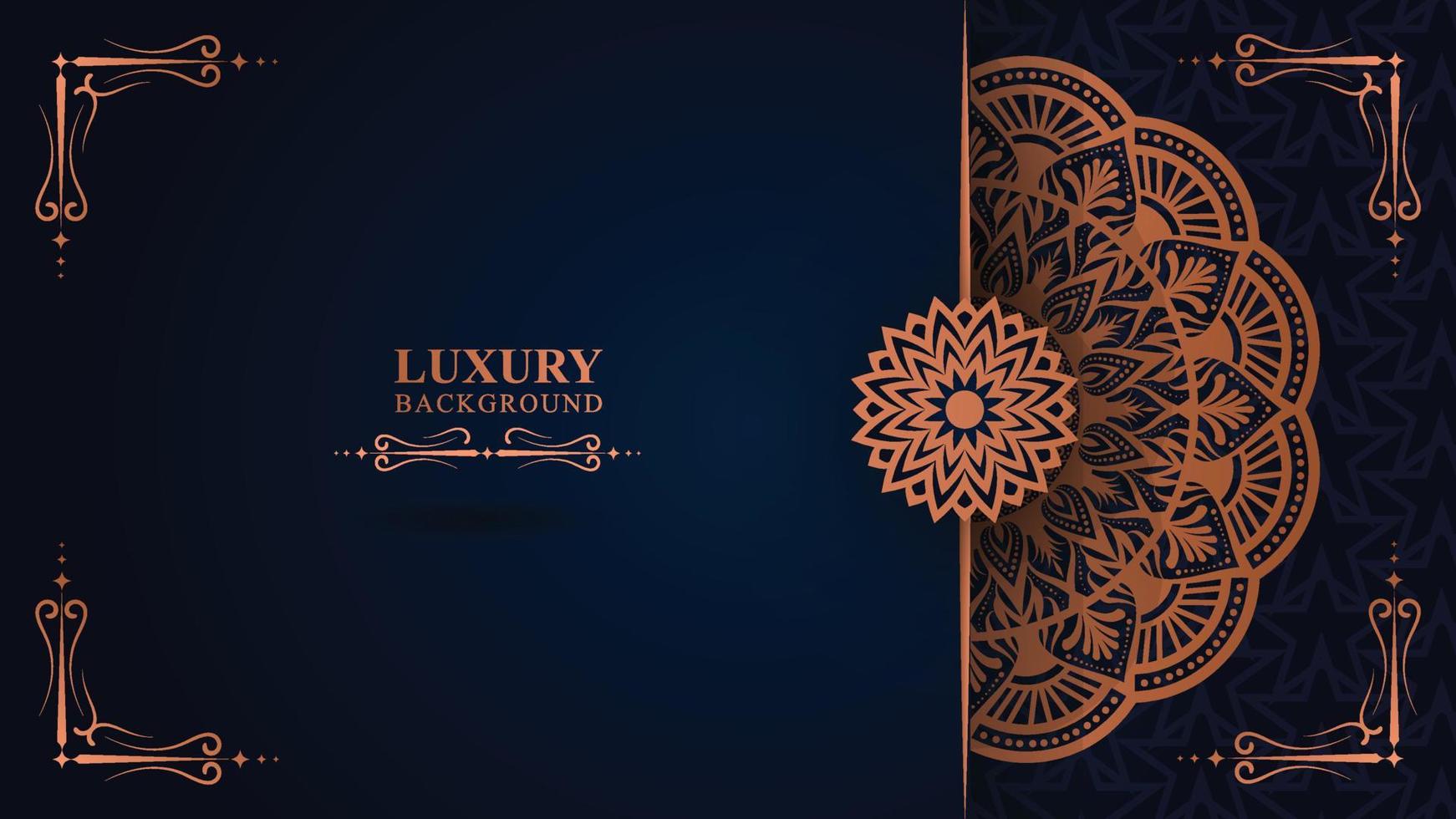 Luxus-Blumenmuster-Textur und traditionelles arabisches Mandala-Konzept, Verwendung für islamisches Ramadan-Bannerdesign, Visitenkarten-Grußkarten und Poster-Design vektor