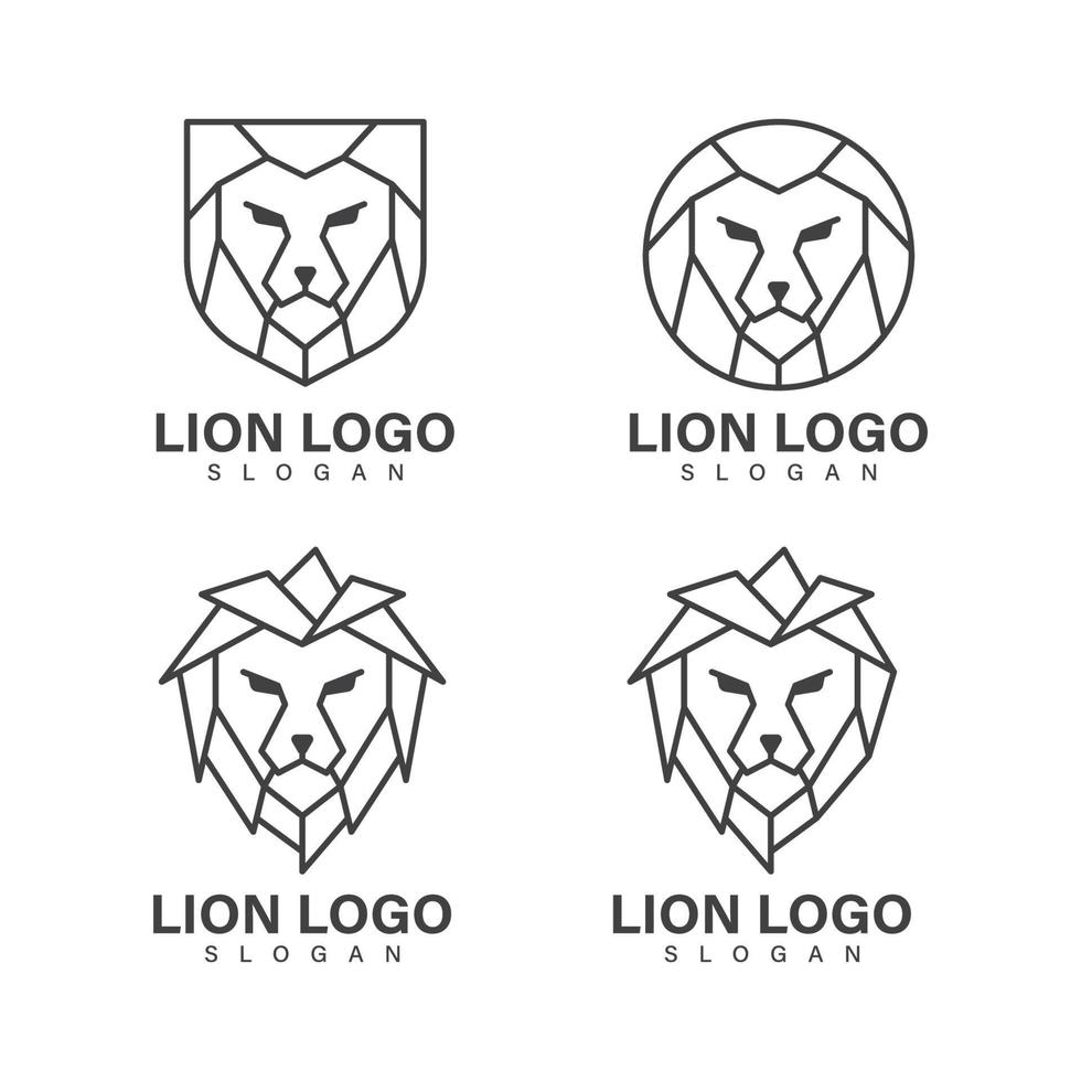 Sammlung Löwe Logo Vektor