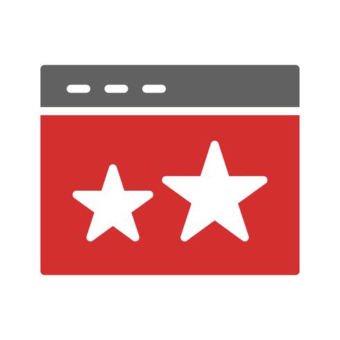 Starred Icon Design vektor