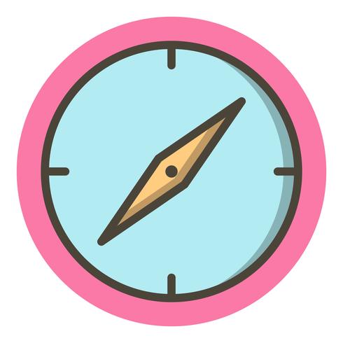 Kompass-Icon-Design vektor