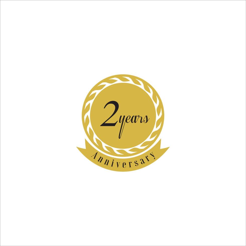 Satz des Jubiläums-Logo-Stils mit goldener Handschrift für Feierlichkeiten vektor