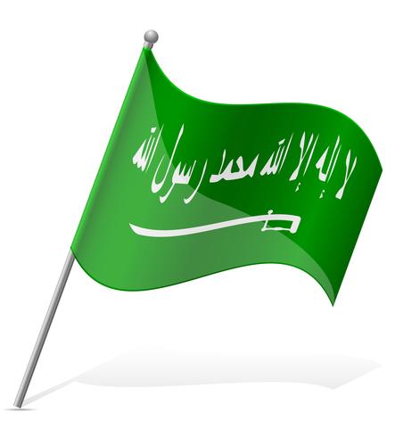Flagge der Saudi-Arabien-Vektorillustration vektor