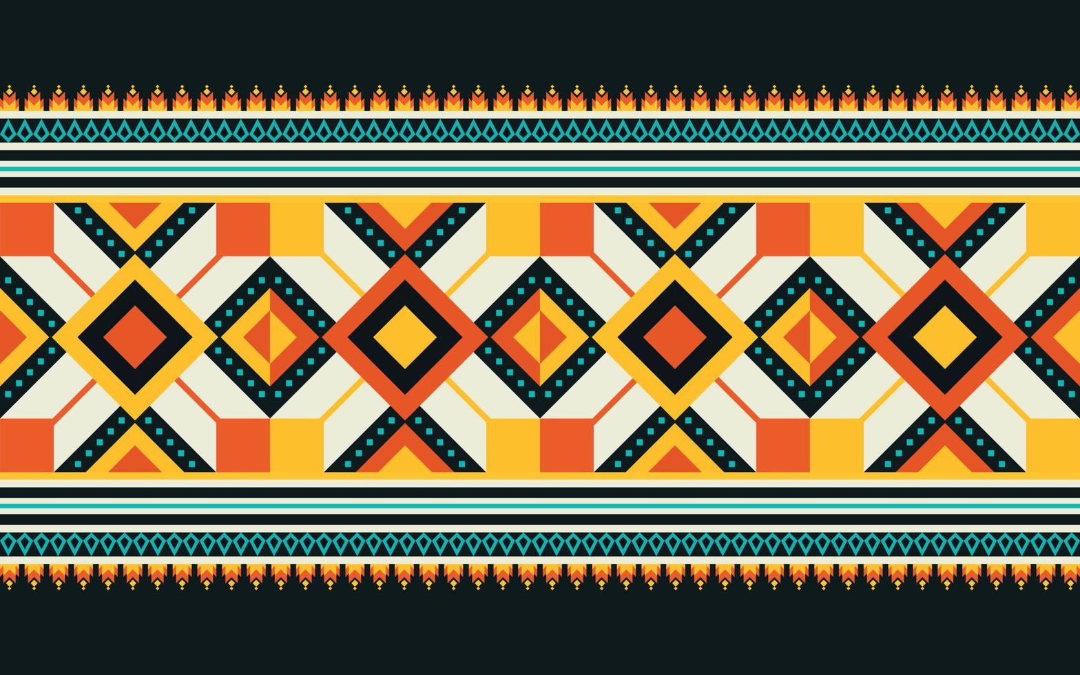 geometriska etniska orientaliska mönster bakgrund. design för textur, inslagning, kläder, batik, tyg, tapeter och bakgrund. mönster broderi design. vektor