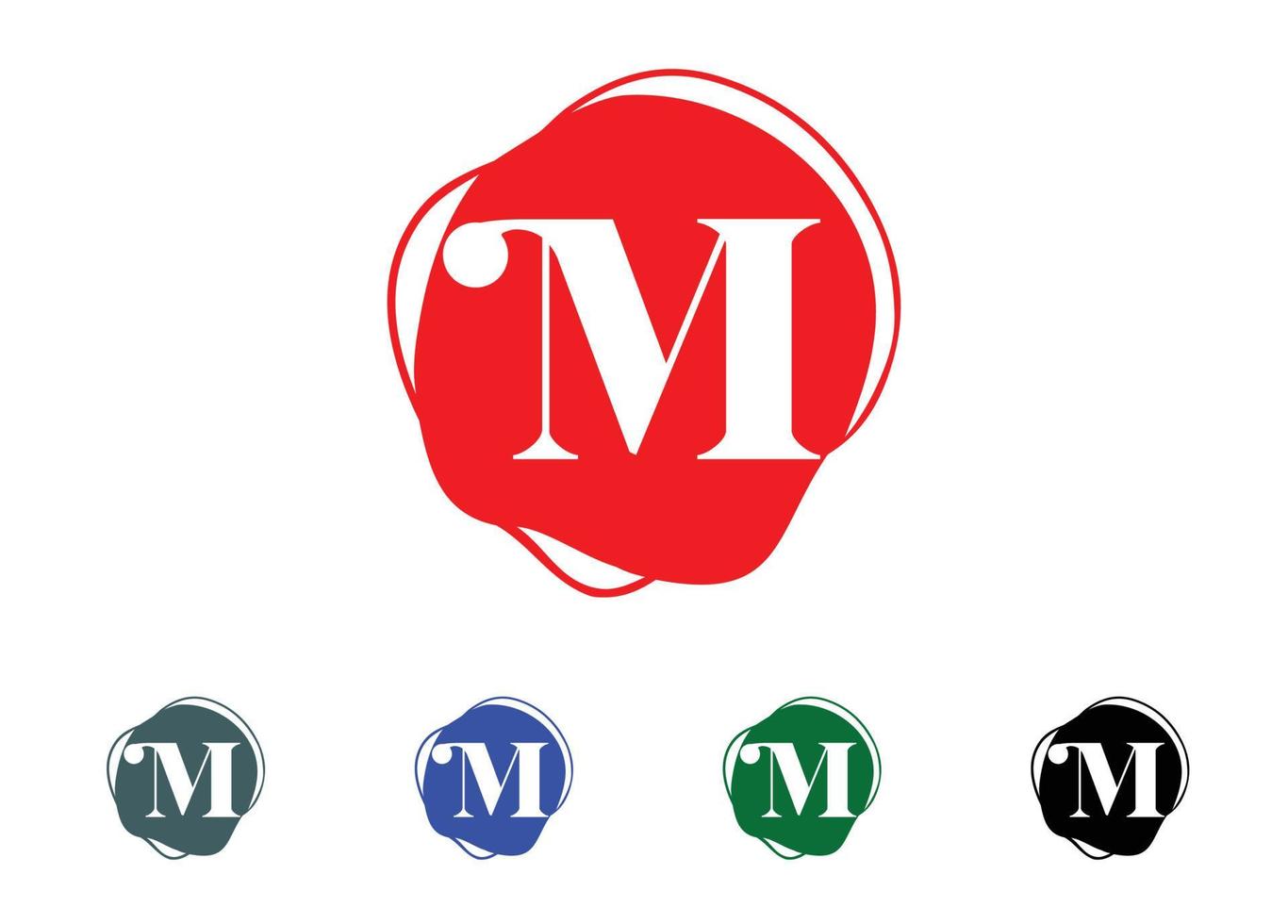 m-Brief-Logo und Symbol-Design-Vorlage vektor