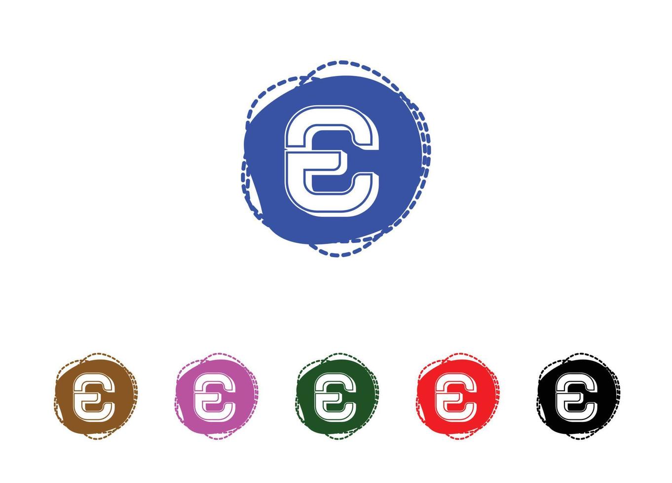 E-Brief-Logo und Icon-Design-Vorlage vektor