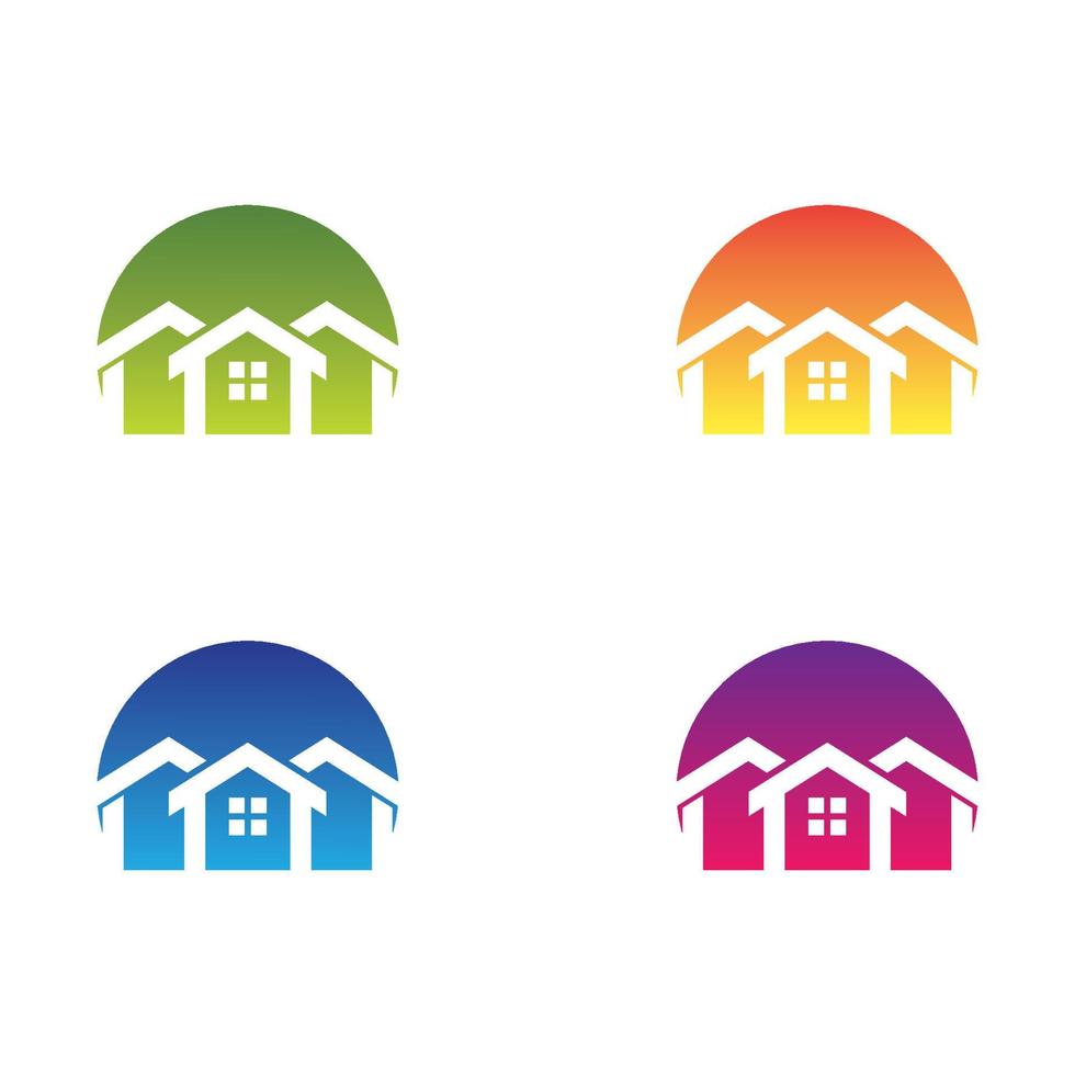 Immobilien-Logo-Icon-Set vektor