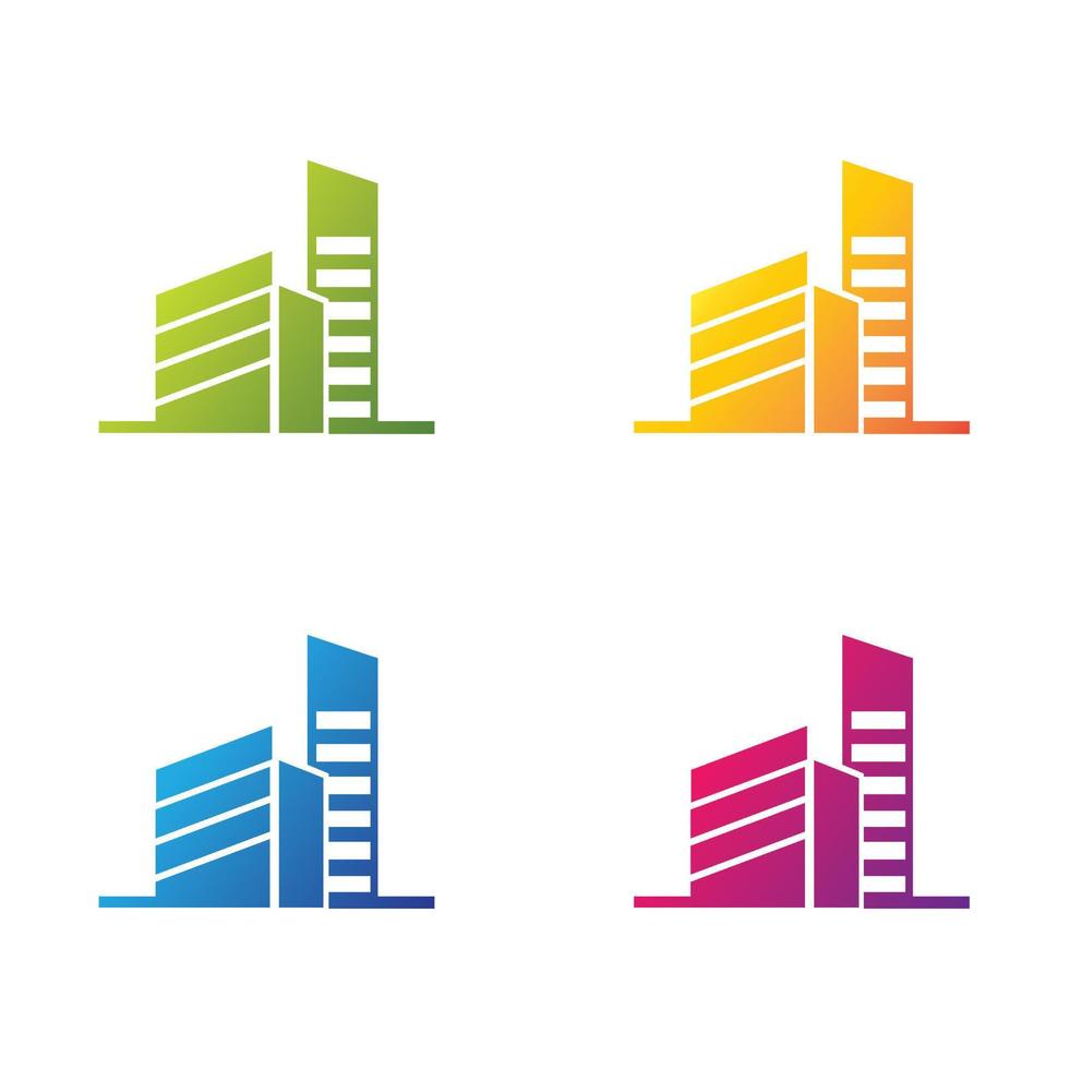 Immobilien-Logo-Icon-Set vektor