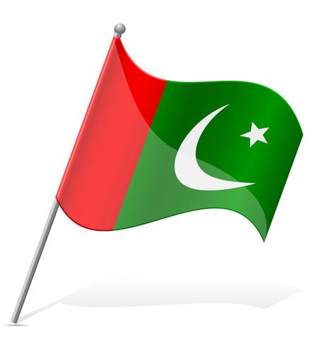 Flagge der Pakistan-Vektor-Illustration vektor