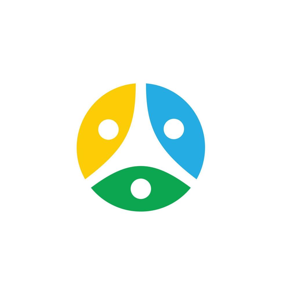 tolles und modernes Logo-Design für die Firmen-Community vektor