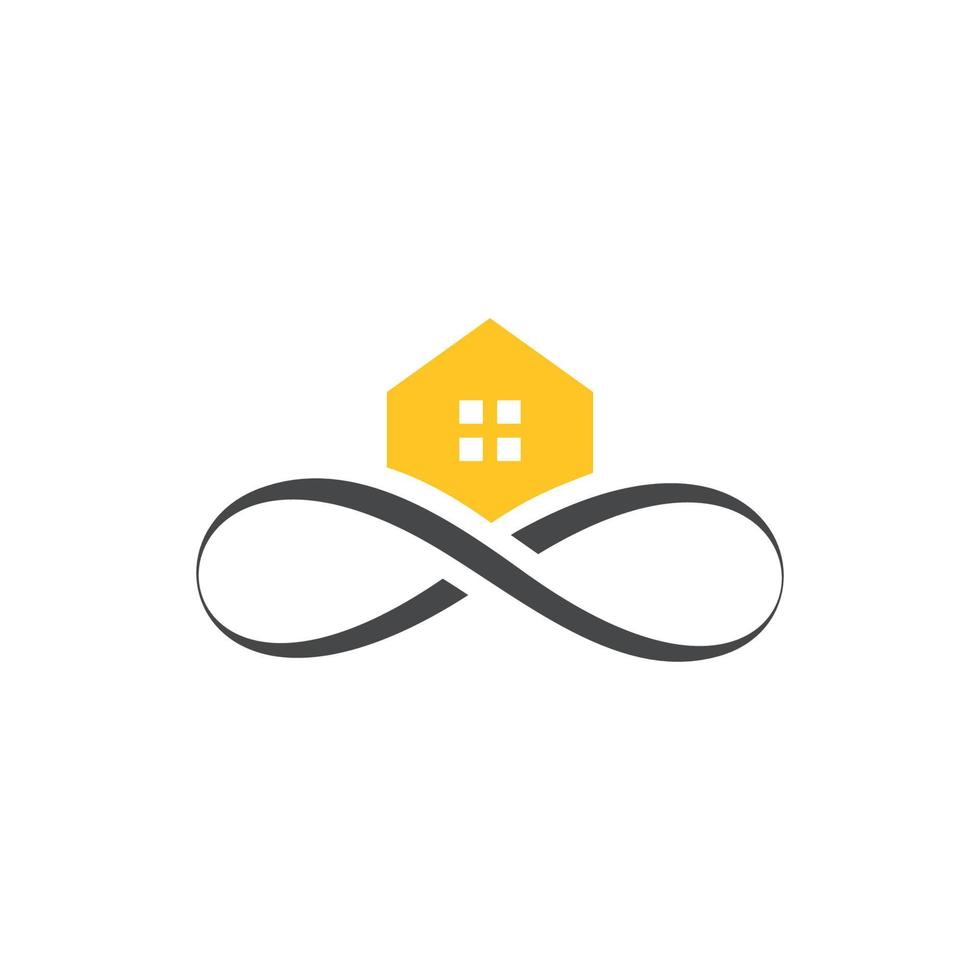 en cool och unik logotypdesign för fastighetsbolag vektor