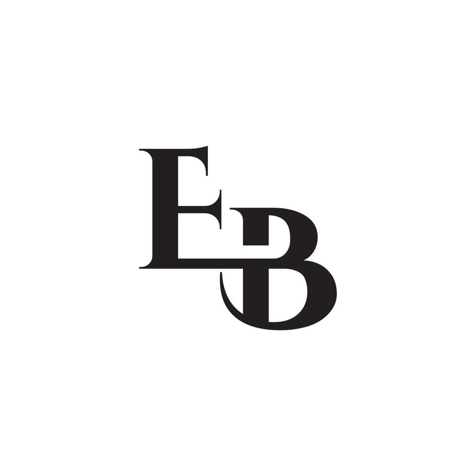 eb initiala bokstäver vektor monogram logotyp mall