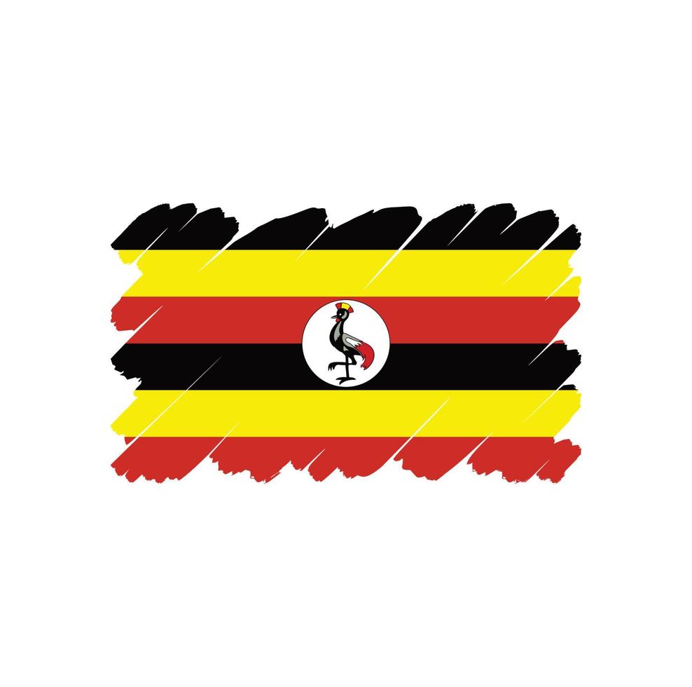 uganda flagge kostenloser vektor design