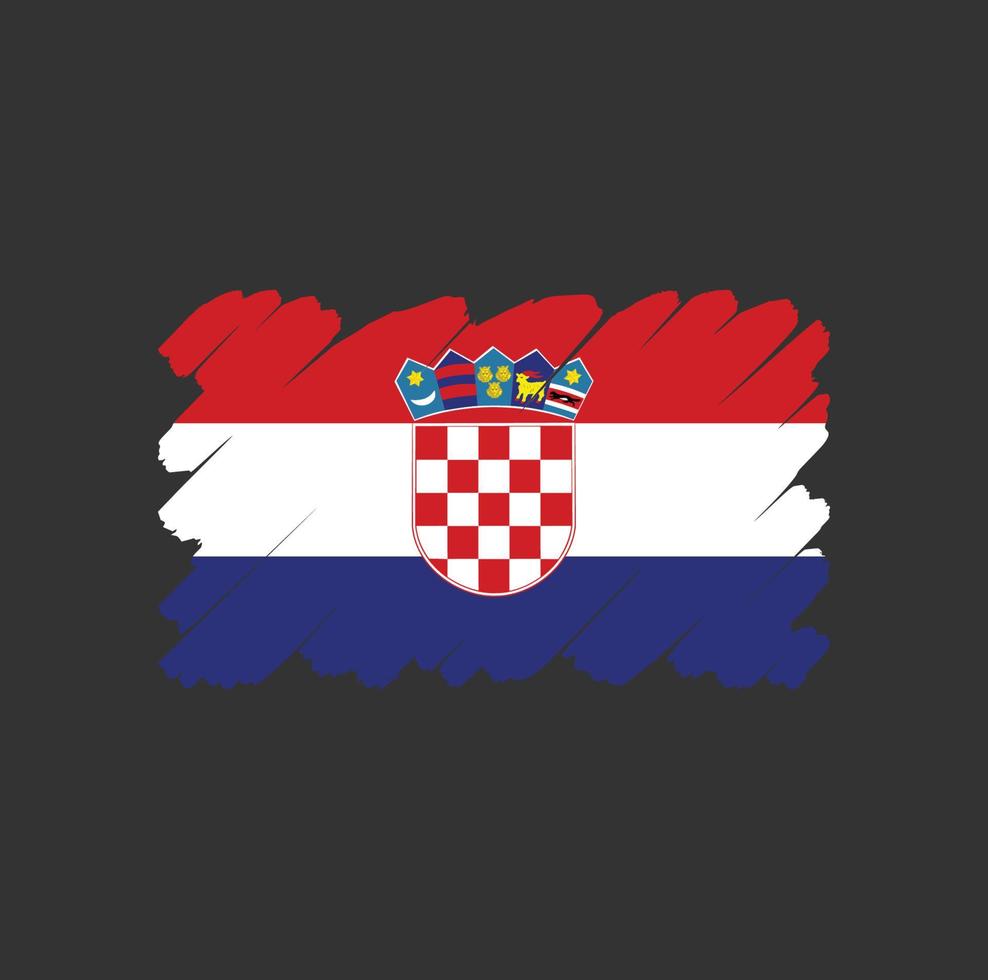 Kroatien flagga vektor