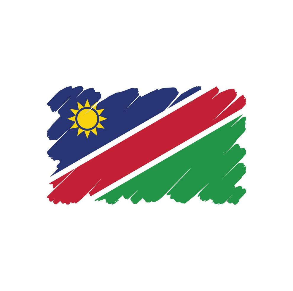 Namibia flagga gratis vektordesign vektor