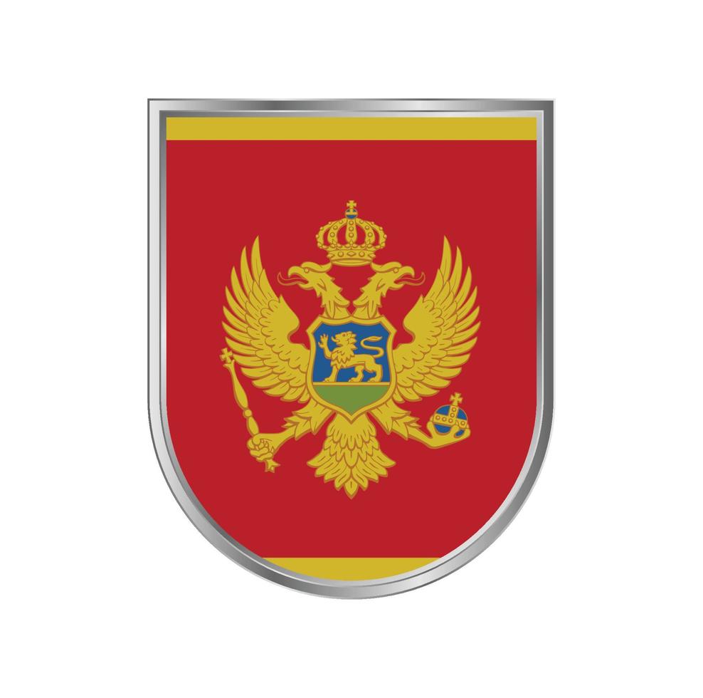 montenegro flagga vektor