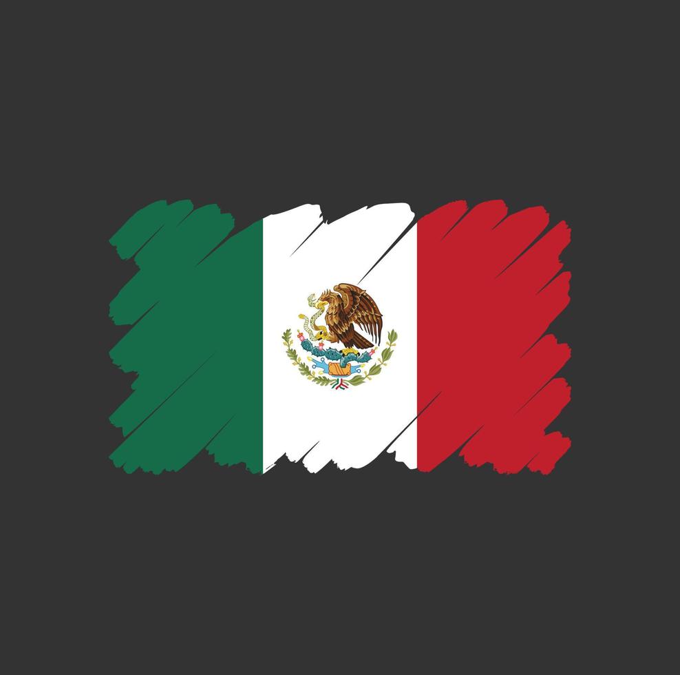 Mexikos flagga vektor
