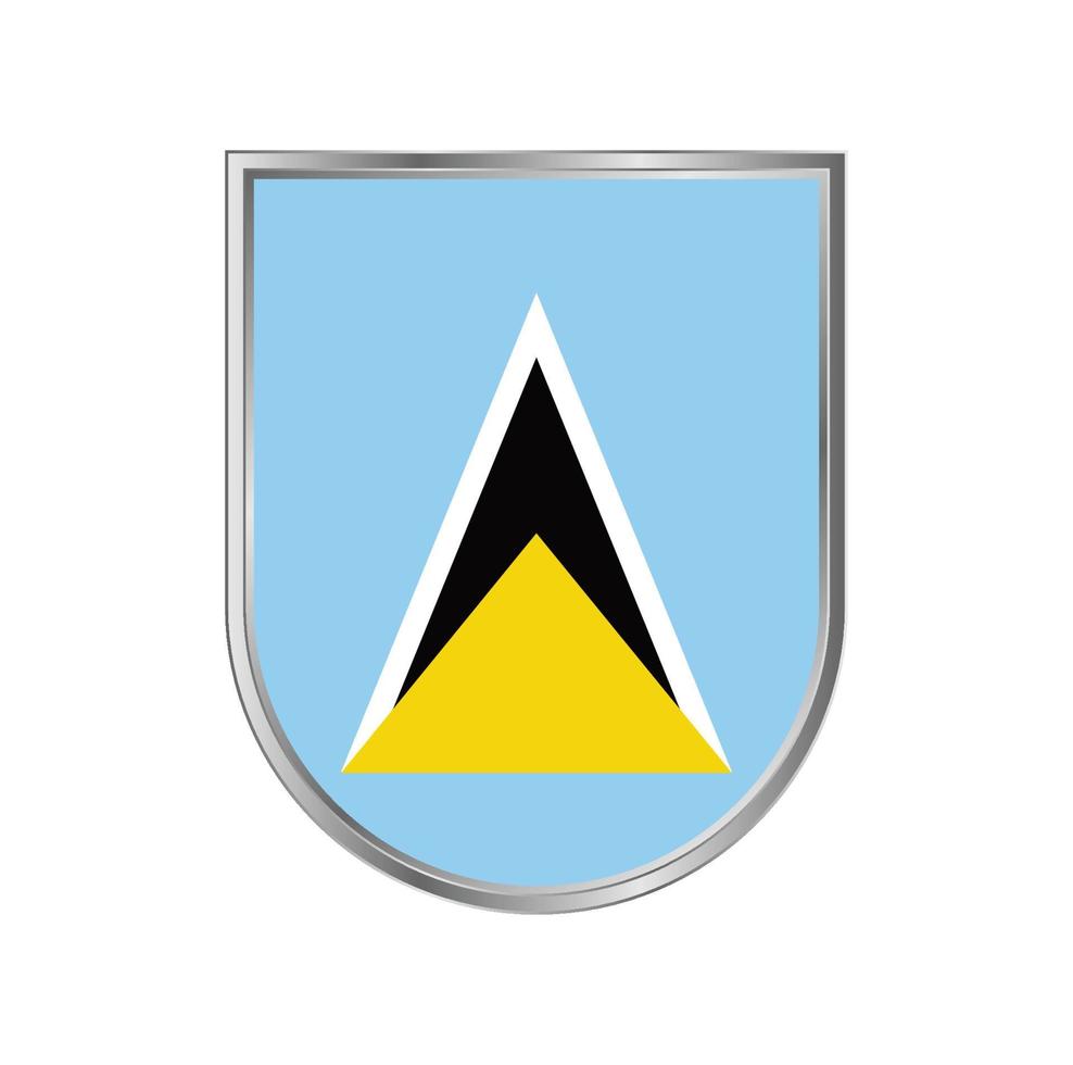 saint lucia flagga vektor