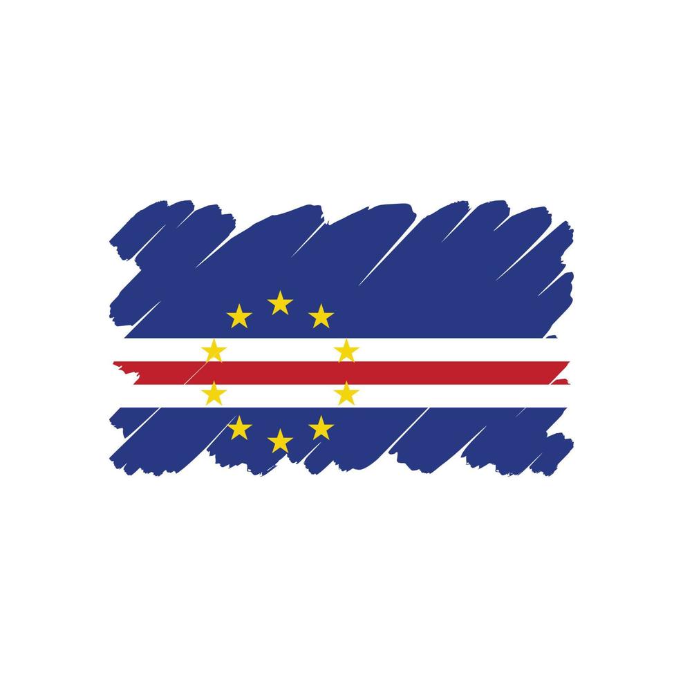 Kap Verde flagga vektor