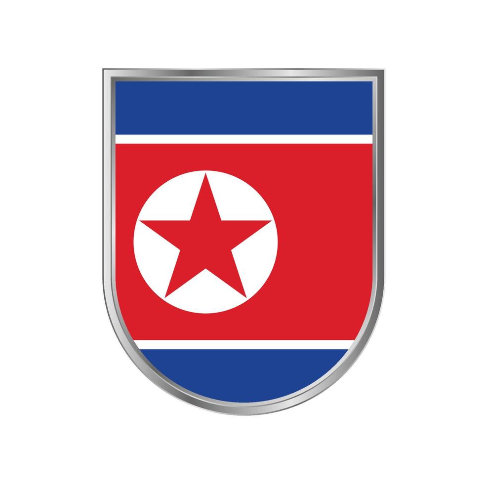 nordkorea flagge vektor