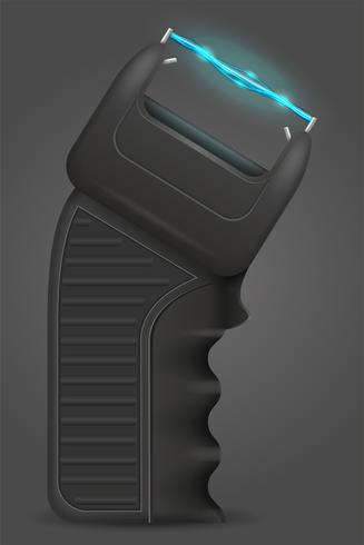 stun gun vapen självförsvar vektor illustration