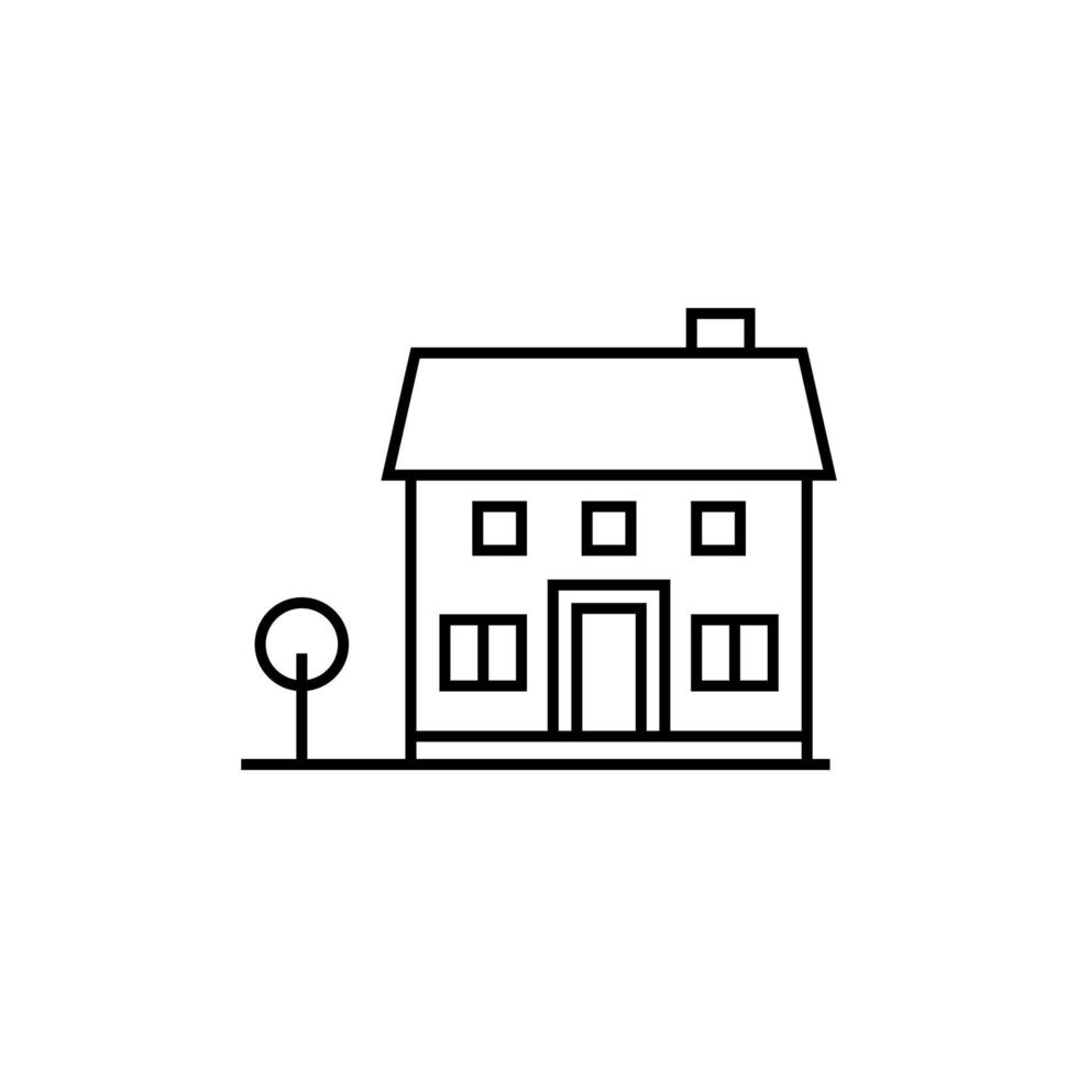 hus ikon illustration vektor
