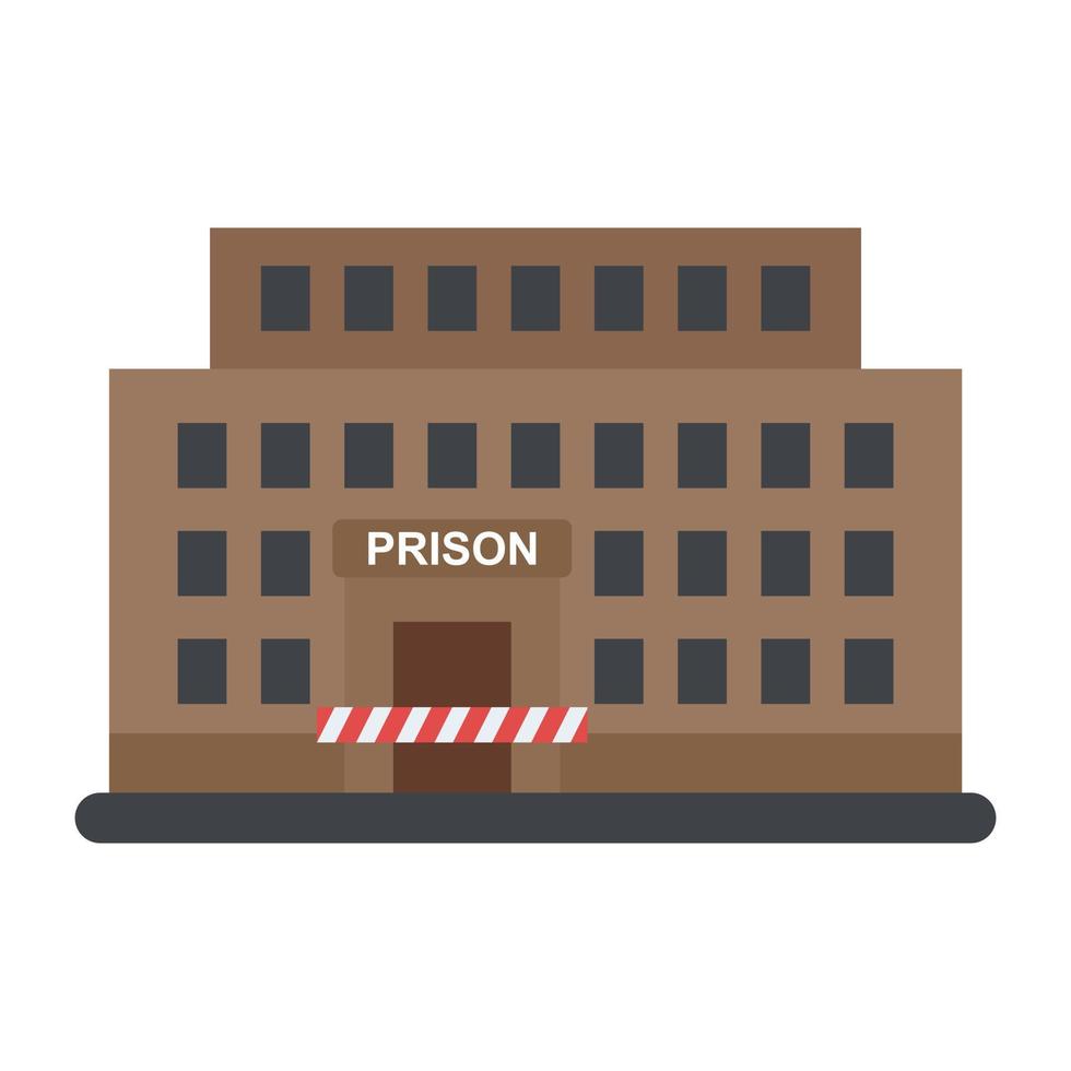 trendige Gefängniskonzepte vektor