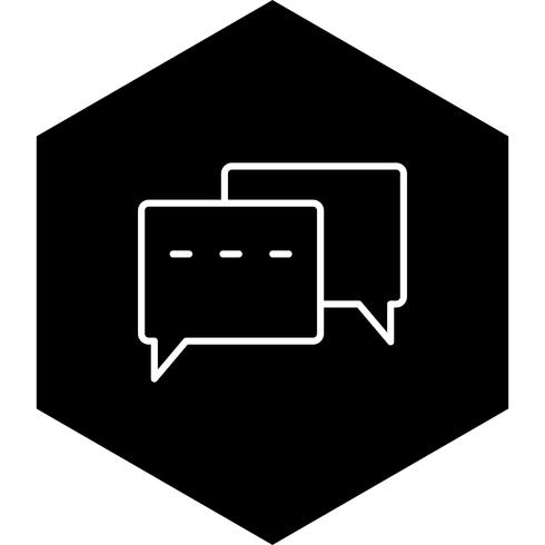 Konversation Icon Design vektor